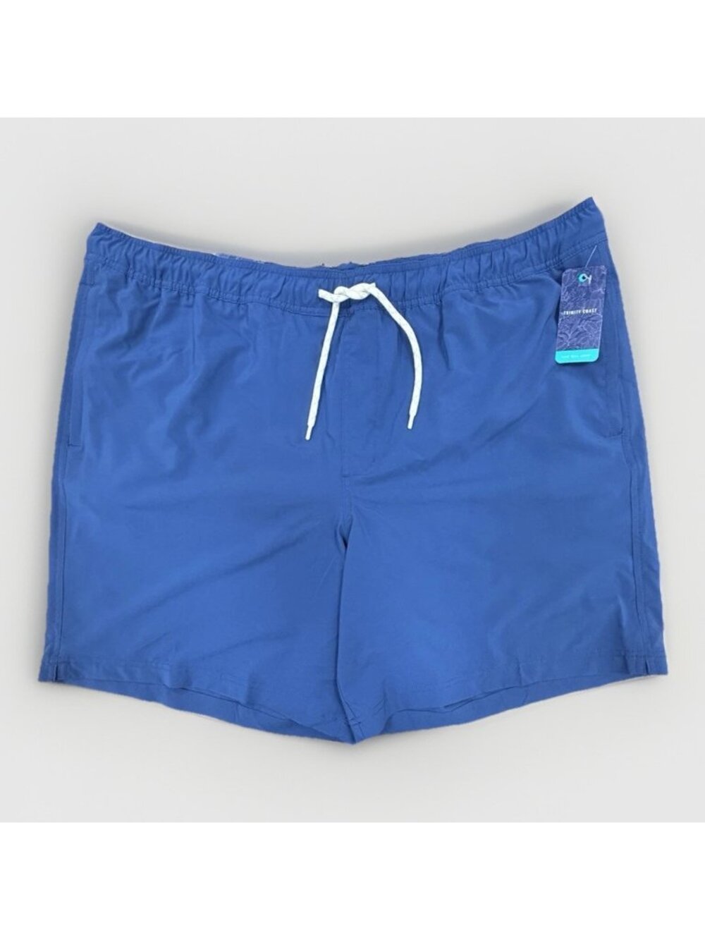 Trinity Coast Men Swim Trunks with Mesh Brief Liner size 3XB 3X Big Solid Blue